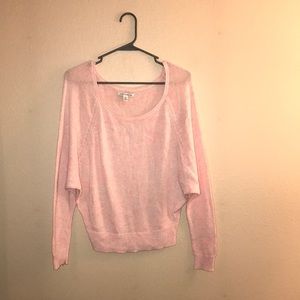 Baby Pink Wide-Neck Sweater